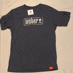 Charcoal Gray Weber Logo Short Sleeve Tee